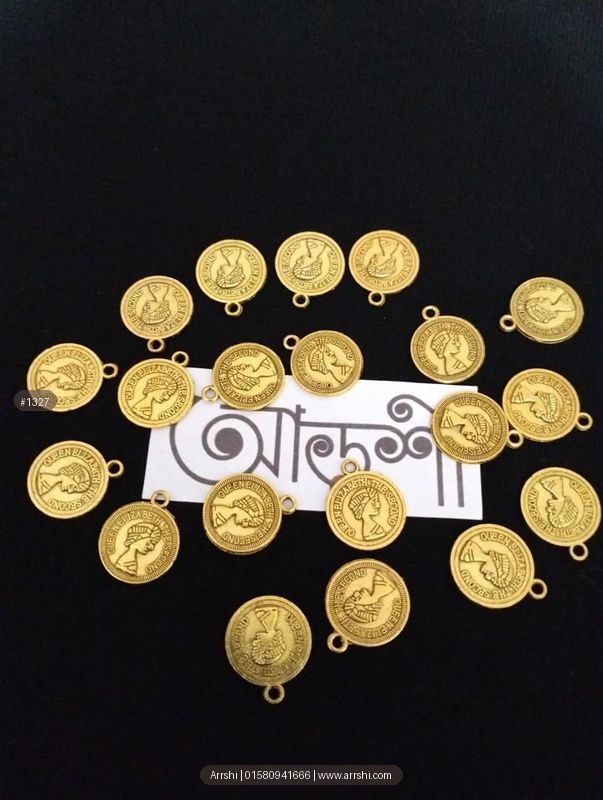 মেটাল - কয়েন - গোল্ডেন - বড়