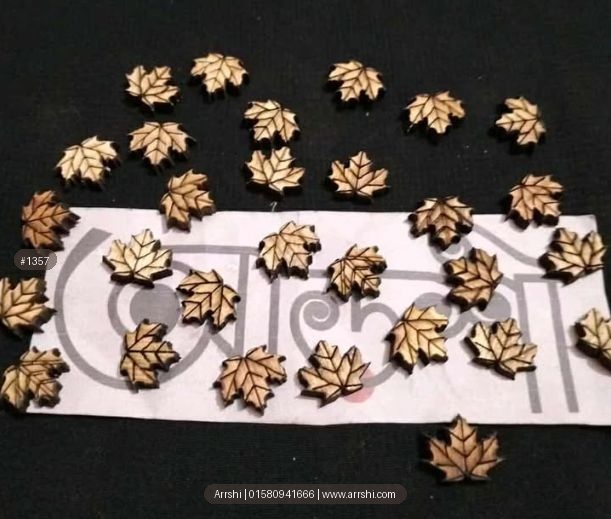 কাঠ গহনা - পাতা